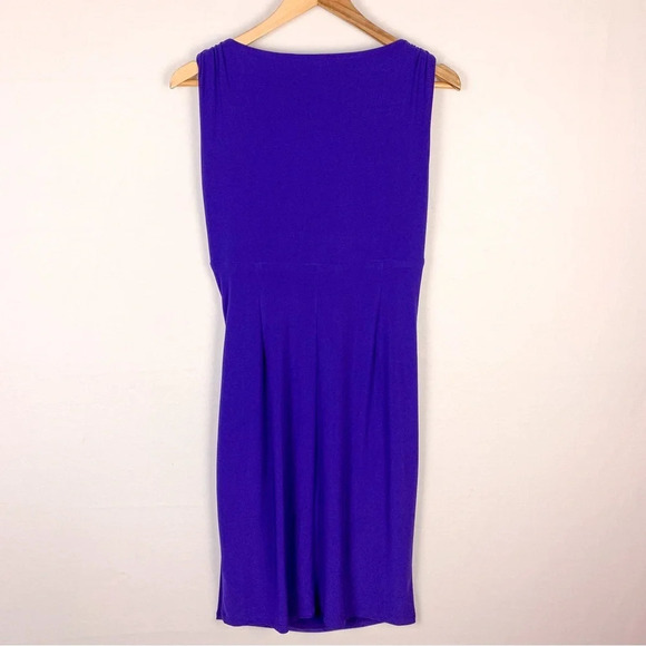 Ralph Lauren Purple V-Neck Cocktail Dress - Picture 2 of 8